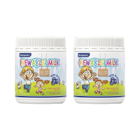 美可卓(Maxigenes)蓝莓护眼牛奶片150粒/罐 2件装 高钙 全脂 糖果 奶片 澳大利亚进口