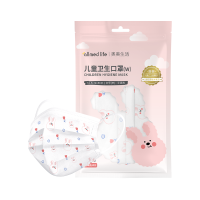 奥美生活一次性防护口罩150只三层儿童卫生口罩夏天口罩 轻薄透气