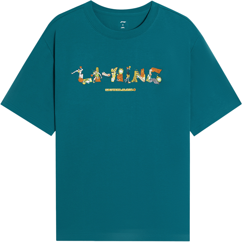 李宁短袖T恤男士2022新款篮球系列男装圆领上衣夏季休闲运动服