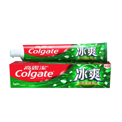 高露洁冰爽冷萃龙井茶香牙膏120g口气清新清洁口腔防蛀正品