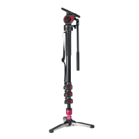 miliboo米泊MQA 明星版独角架铝合金三脚架子爪支架液压阻尼单脚架独脚架