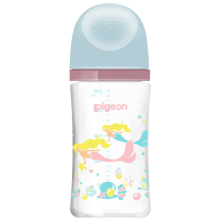 贝亲(Pigeon)自然实感第3代 玻璃彩绘奶瓶 240ml-人鱼公主AA213 L号 6个月以上