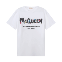 亚历山大·麦昆 ALEXANDER MCQUEEN 男士棉质圆领短袖T恤727285 QUZ22