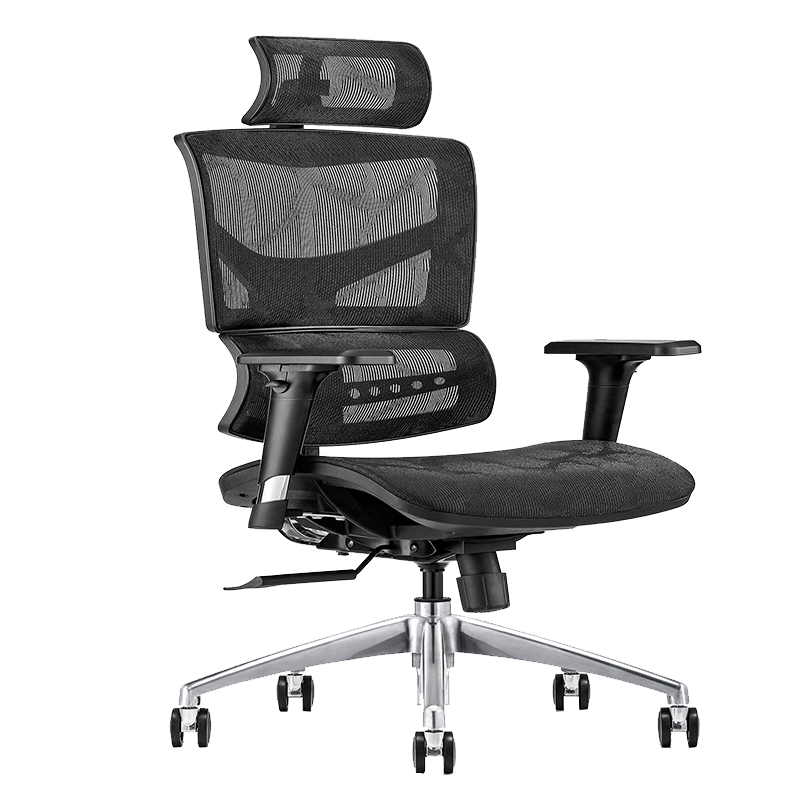 金菲罗格电脑椅升降调节带头枕办公椅
