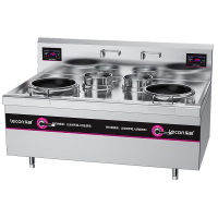 乐创(lecon)商用双头双尾小炒灶 10KW*2酒店饭堂企业电磁灶 LC-J-XCS10S[企业采购]380v