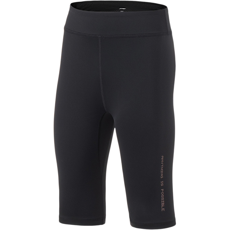 李宁童装健身裤女小大童训练系列2023新款压缩裤夏季弹力运动短裤