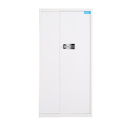 珩逸钢制密码文件柜保险柜铁皮资料柜通门白色国宝锁420*900*1850