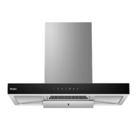 海尔(haier)家用抽油烟机24立方爆炒大吸力欧式顶吸挥手控制自清洗触屏吸油烟机CXW-258-ET960