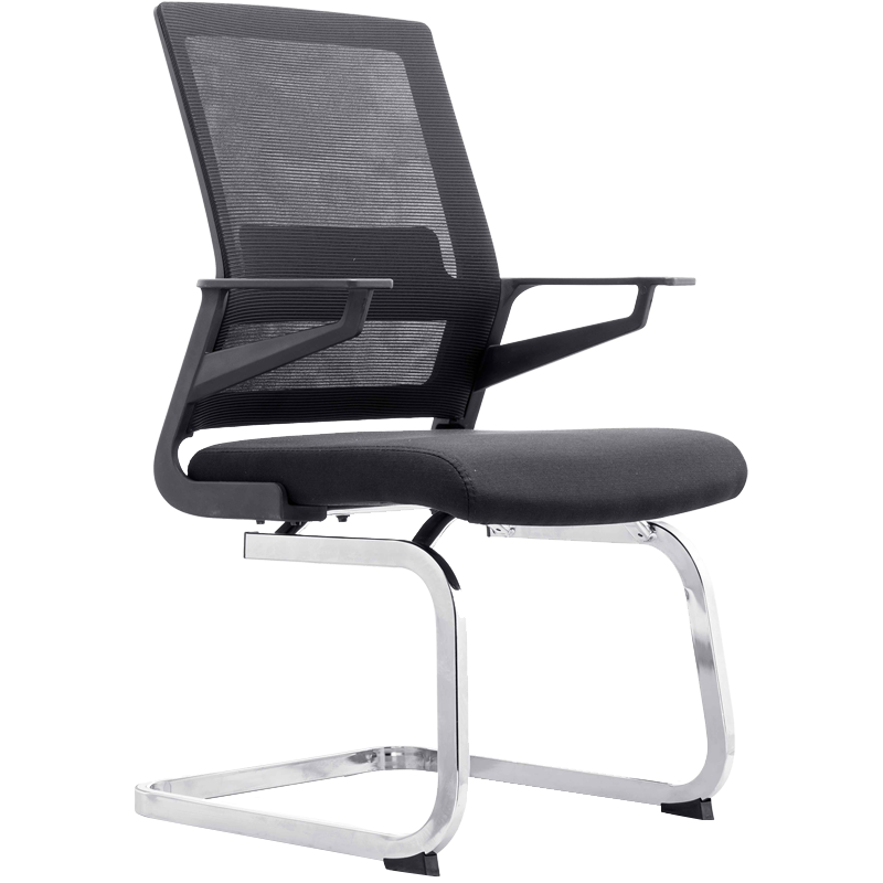 震海6207D-2会议椅弓形椅办公椅电脑椅网布椅洽谈椅靠背椅