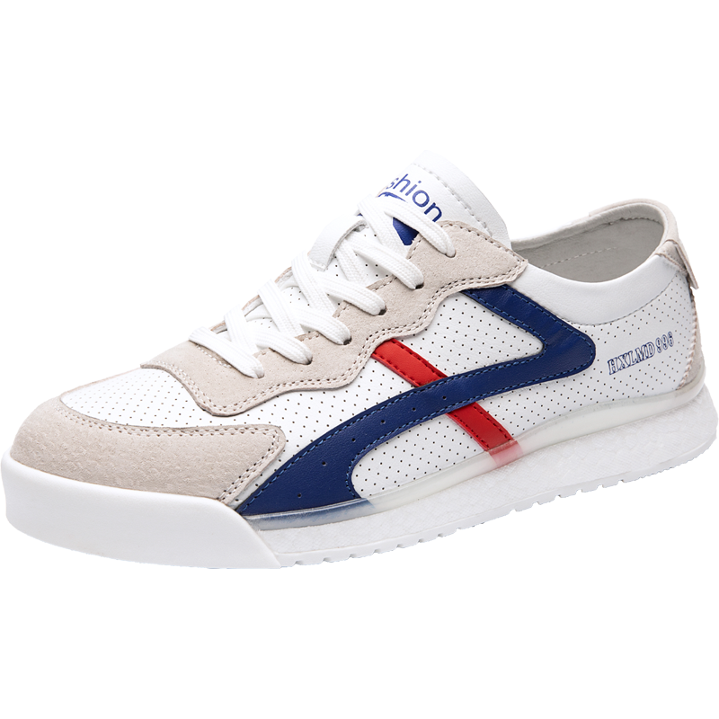 坚马阿甘鞋男2023夏季新款男士低帮透气休闲鞋夏天穿的鞋子软底小白鞋潮