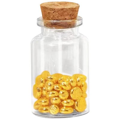 新金珠宝 黄金足金AU999.9金豆小金珠存钱罐 1.2克 (付款后3天内发货)
