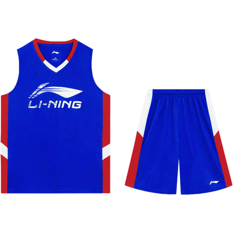 李宁童装套装男小大童官方大logo篮球系列休闲上衣梭织运动服