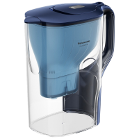 松下(Panasonic) 净水壶 3.5L家用滤水壶 厨房自来水过滤器净水器升级款TK-EUNP51A(蓝色) 升级蓝