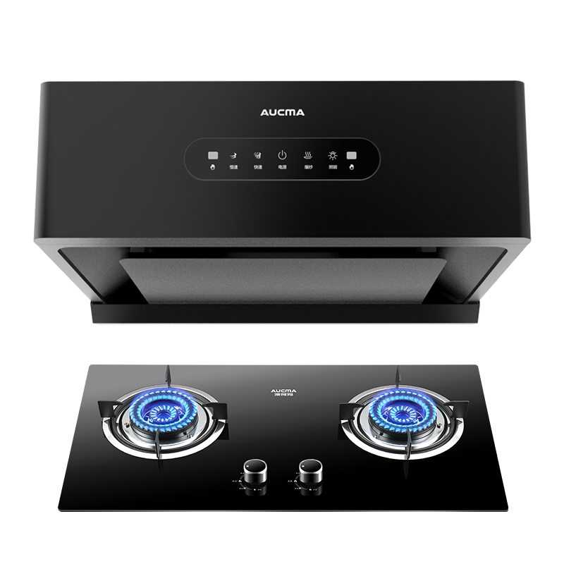澳柯玛(AUCMA)油烟机侧吸式烟灶套餐CXW-230KZ3D+3D23B天然气