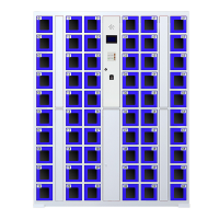 鑫升顺智能手机柜存放柜充电柜存包柜储物柜60门充电透明款[工厂现做 7天内发货]