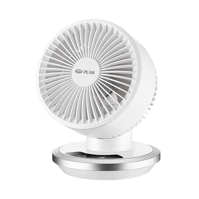 先锋电风扇桌面空气循环扇家用台式小风扇学生宿舍办公室迷你摇头小型强力小电扇制冷超长续航降温充插两用便携USB风扇T12R
