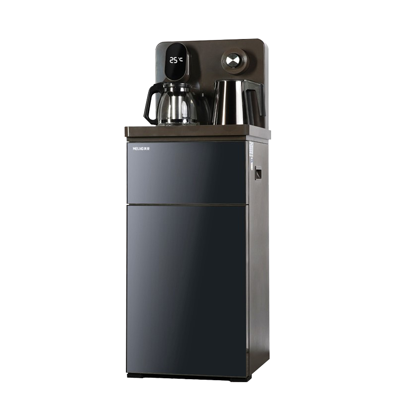 美菱(MeiLing)大型茶吧机家用办公室饮水机底部上水长时间保温高硼硅烧水壶语音操控大箱体 MC-H50B 冰温热