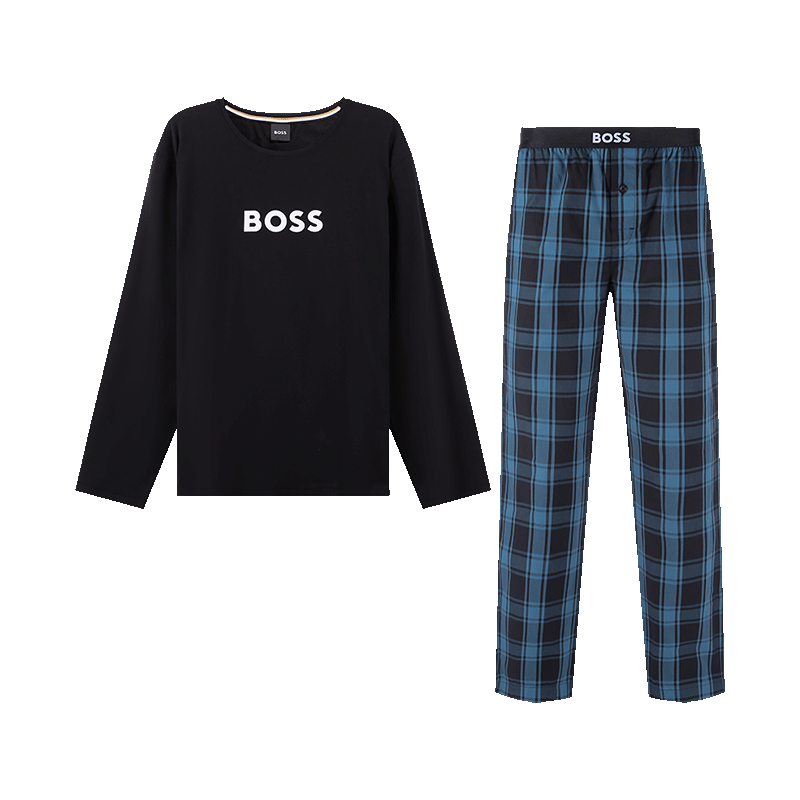 雨果博斯 HUGO BOSS 男士棉质居家服套装50488084