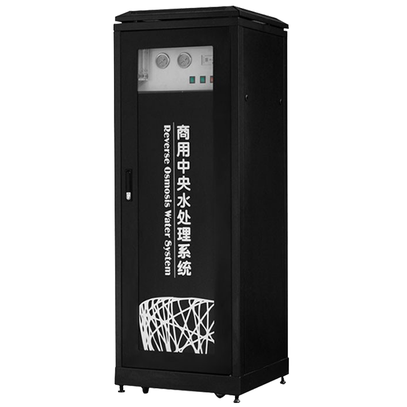 乐创(lecon)1200加仑中央净水系统反渗透纯净水设备 全自动一体化黑柜机净水设备 220V LC-J-182812