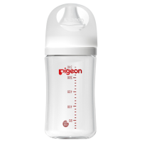 贝亲(Pigeon)玻璃奶瓶 自然实感第3代 婴儿奶瓶 240ml AA187 M号3个月以上