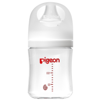 贝亲(Pigeon) 婴儿玻璃奶瓶 自然实感第3代 宽口径 160ml AA186 S号1个月以上