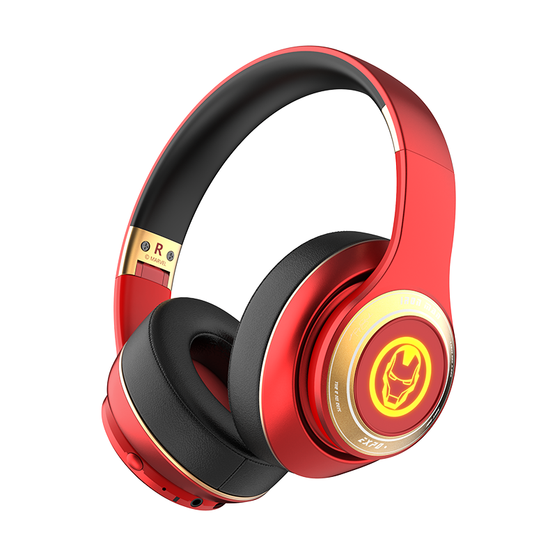 Disney迪士尼漫威头戴式蓝牙耳机低延时超长续航舒适包耳幻彩RGB大电量折叠适用华为苹果oppo小米vivo电脑H2