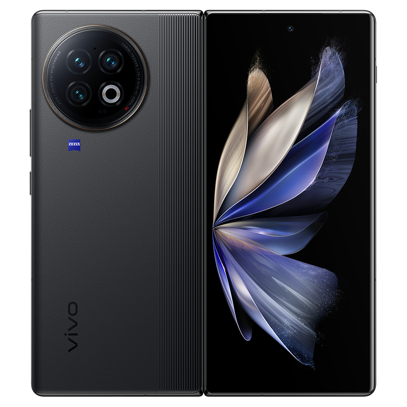 vivo X Fold2 12GB+512GB 弦影黑 5G全网通折叠屏新品手机二代骁龙8芯片内外2K+E6双主屏120W+50W无线闪充悬停蔡司影像120Hz拍照游戏学生手机