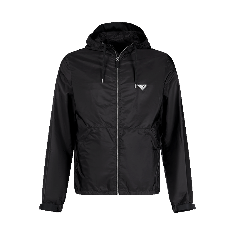 普拉达 PRADA 男士Re-Nylon连帽拉链夹克外套SGC220 1WQ9 S 231