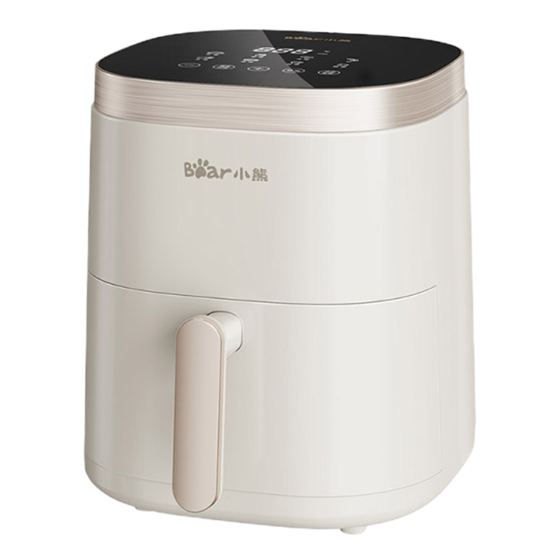 小熊(Bear)空气炸锅家用大功率电炸锅不粘涂层全自动智能多功能炸薯条微电脑智控蒸汽空气烤5L容量QZG-D15W1