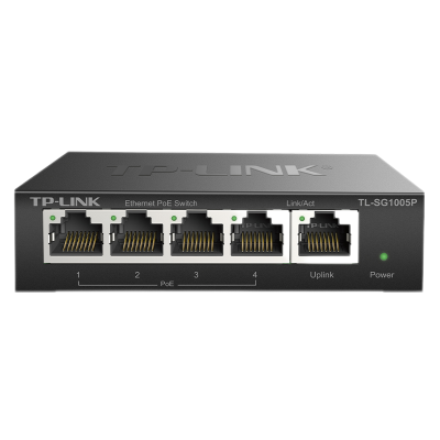 普联(TP-LINK)TL-SG1005P 5口千兆非网管以太网PoE供电交换机4口千兆网线供电
