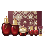 韩国Whoo后套装盒套装 护肤保湿化妆品面部护肤套装礼盒 津率享红华凝香七件套(紧致抗皱)