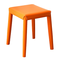 现代简约餐桌矮凳轻奢时尚家用凳子可摞叠马鞍皮餐凳网红梳妆凳子