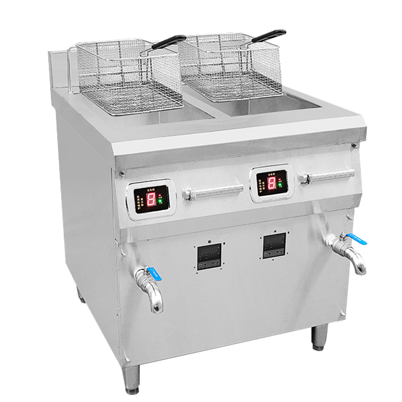 意黛斯(YIDAISI)YDS-8ZL2S电炸锅商用小吃油炸锅油炸炉电炸锅薯条机炸串机34L智能立式双缸电炸炉8KW