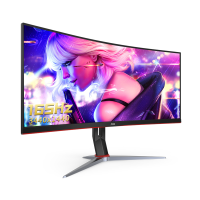 AOC34英寸准4K165Hz电竞显示器曲面电脑屏幕CU34G2XP
