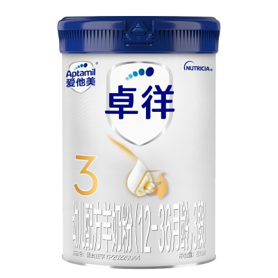 爱他美(Aptamil) 卓徉幼儿配方羊奶粉3段(12-36月龄)800g[新品] 6罐装