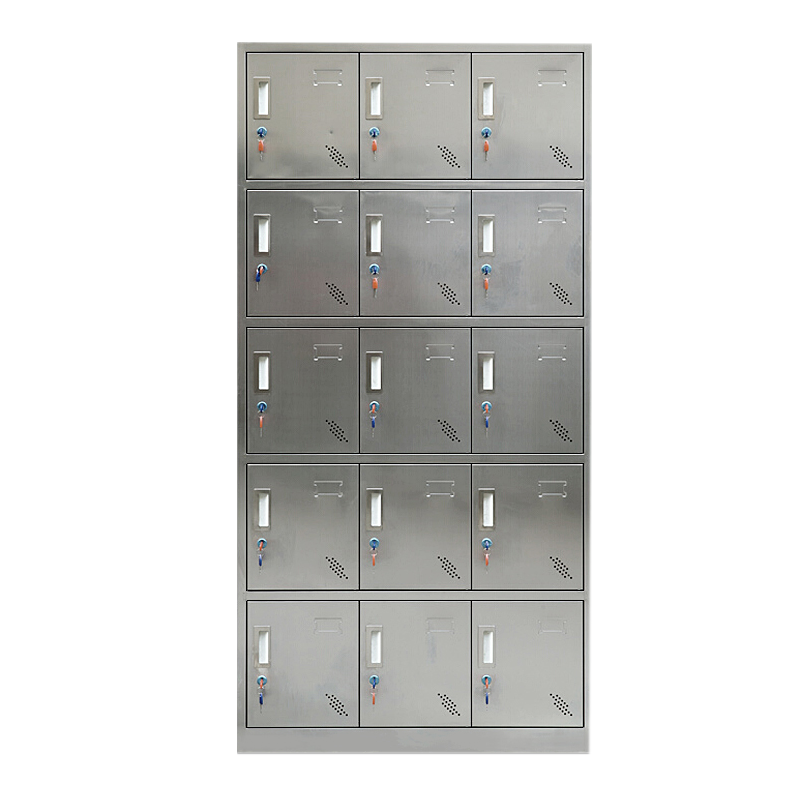 风雷缘不锈钢员工储物柜文件柜存放柜子更衣柜存包柜十五更衣柜