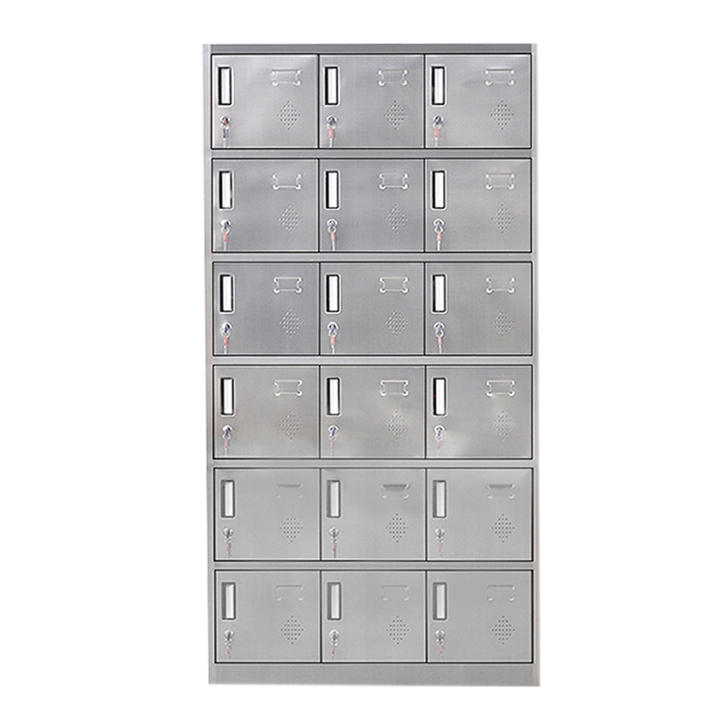 岳滩不锈钢员工储物柜文件柜存放柜子更衣柜存包柜十八更衣柜