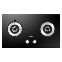 海尔(Haier)燃气灶罐装液化气灶双眼灶瞬燃点火智能熄火保护4.2KW纯蓝猛火大火力台嵌两用多重安防 Q2321