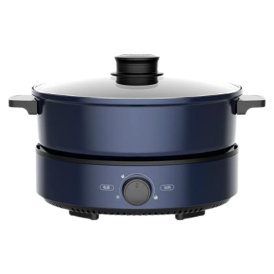 美的(Midea)电火锅多用途锅家用多功能电热锅电煮锅4L容量一锅两味鸳鸯锅 HG26X5-100