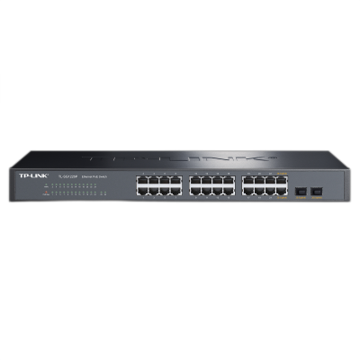 普联(TP-LINK)TL-SG1226P 26口千兆非网管以太网PoE供电交换机24口千兆网线供电+2千兆光纤口