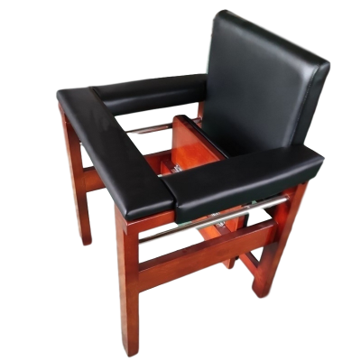 逐鹿中原法庭办公询问椅皮质约束椅旁听椅TY937讯问椅皮质