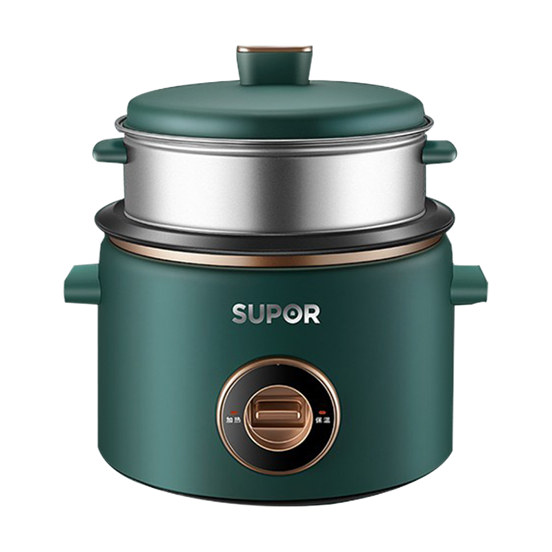 苏泊尔(SUPOR)电饭煲3L/升迷你电饭煲小2人-4人家用宿舍小电饭锅不粘内胆全自动保温带蒸屉煮粥锅SF30B705