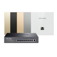 TP-LINK WIFI6全屋覆盖AX3000双频千兆无线AP面板86型墙壁式套装 四室二厅组网方案 5只XAP3002GI-PoE薄款+9口千兆一体化路由器 智能家居大户型家庭用