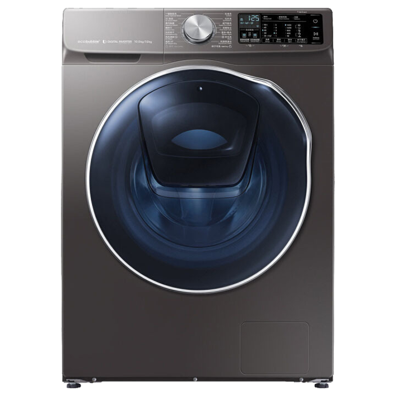 [咨询预订享特价]三星(SAMSUNG)WD10N64GR2X/SC 10公斤大容量洗干一体 安心添 泡泡净 滚筒洗衣机