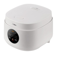 美的(Midea)电饭煲 家用3L方形智能可预约简约电饭锅2/3/4人煮饭锅MB-FB30M161 象牙白