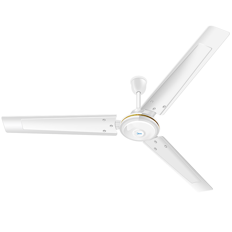 美的吊扇黑色56寸家用大风力客厅餐厅宿舍工厂工业吊式铁叶电风扇FC140-EA