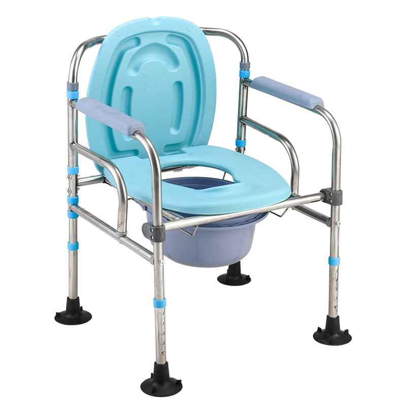 老人坐便器移动马桶可折叠病人孕妇坐便椅子家用老年厕所坐便凳子803-1