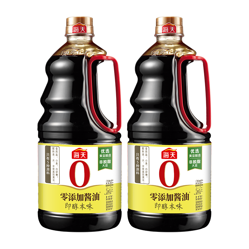 海天酱油 即醇本味0添加生抽1.54kg 零添加酱油一级标准炒菜调味品