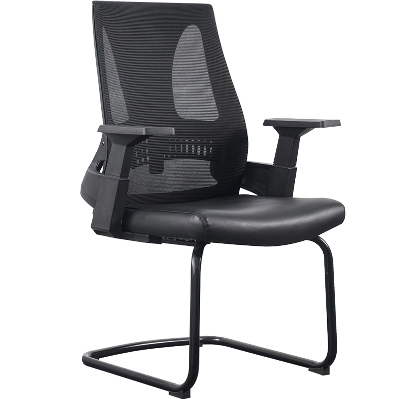 震海D3903会议椅弓形椅办公椅电脑椅网布椅洽谈椅靠背椅