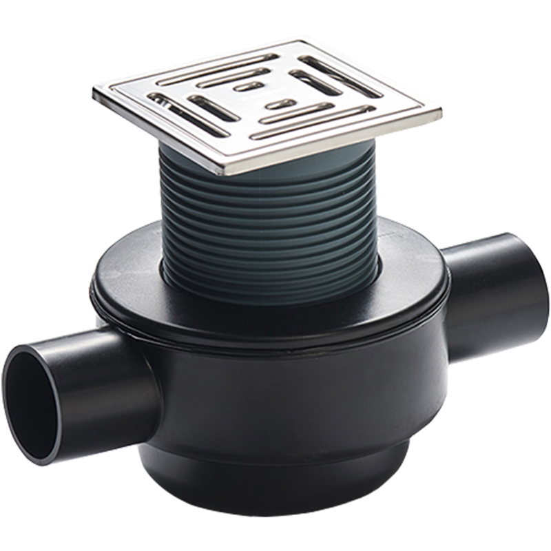 吉博力GEBERIT 防臭水母地漏 卫生间浴室阳台 横排水 侧排水单通道 双通道地漏防臭防虫